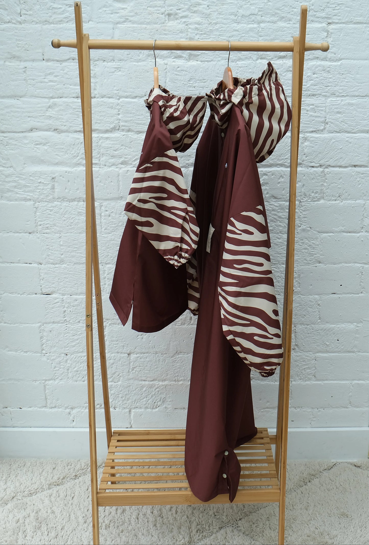 Poncho enfant - Chocolat zebra