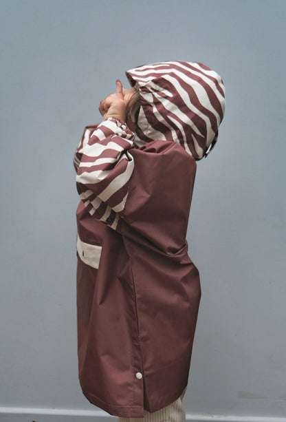 Poncho enfant - Chocolat zebra
