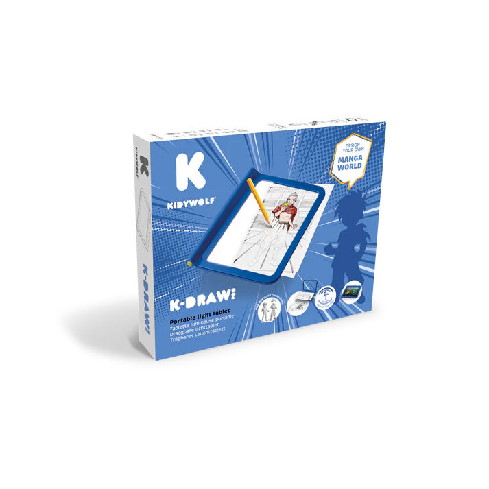 Tablette lumineuse nomade K-draw-pro - Bleu