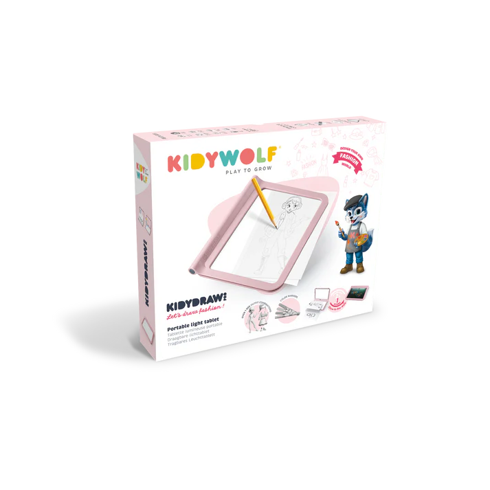 Tablette lumineuse nomade K-draw-pro - Rose