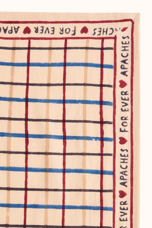 Grand foulard Latika - Cahier macadamia