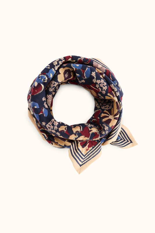 Grand foulard Latika - September indigo