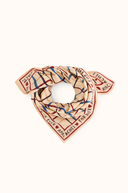 Petit foulard manika - Cahier macadamia
