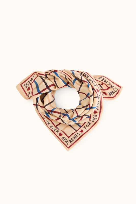 Petit foulard manika - Cahier macadamia