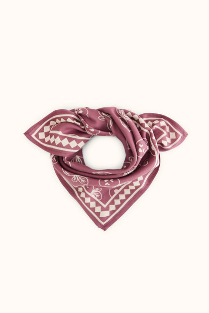 Petit foulard manika - Roots taupe