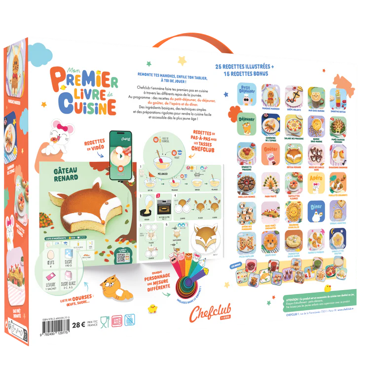 Coffret - Mon premier livre de cuisine