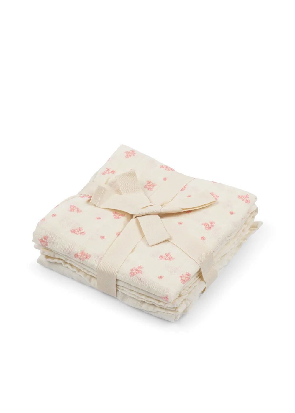 3 langes 65x65 - Fleurs rose