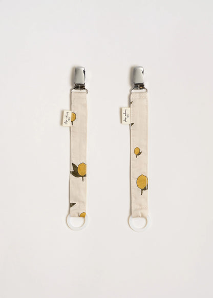 Attache tétine duo - Citron