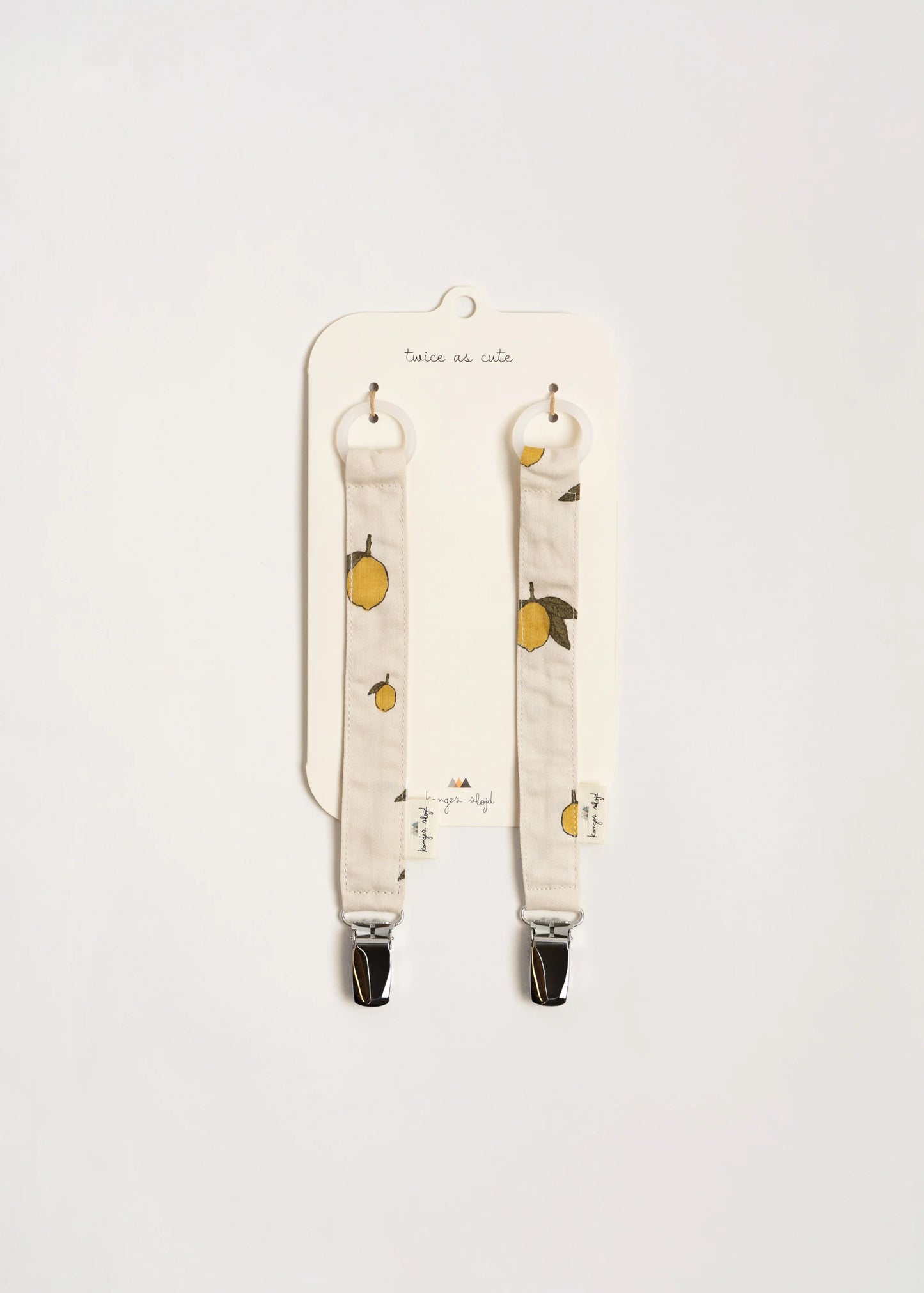 Attache tétine duo - Citron