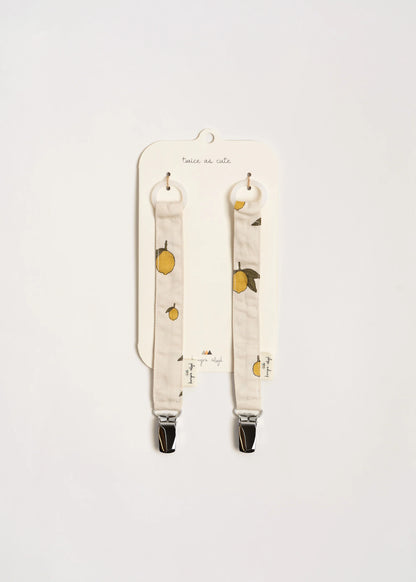 Attache tétine duo - Citron