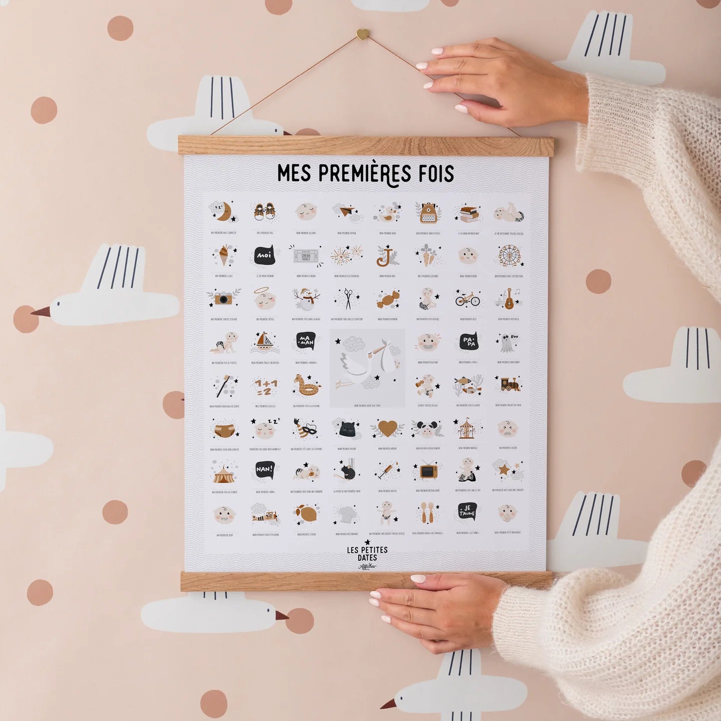 Affiche mes premières fois - Papa/maman
