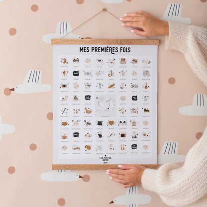 Affiche mes premières fois - Papa/maman