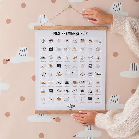 Affiche mes premières fois - Papa/maman