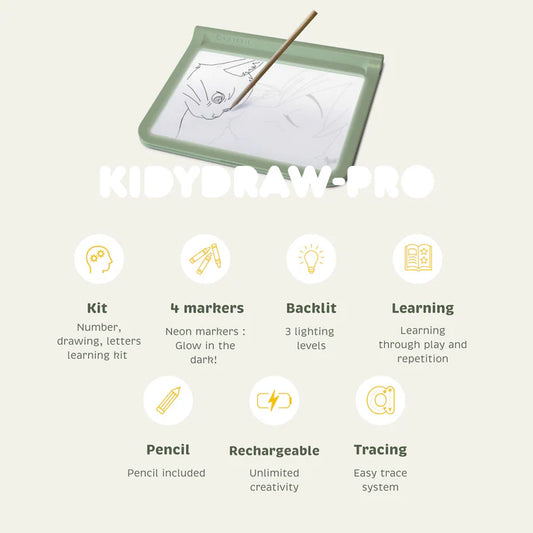 Tablette lumineuse nomade K-draw-pro - Vert