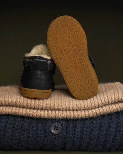 Chaussure Auguste - Bleu marine fourrées