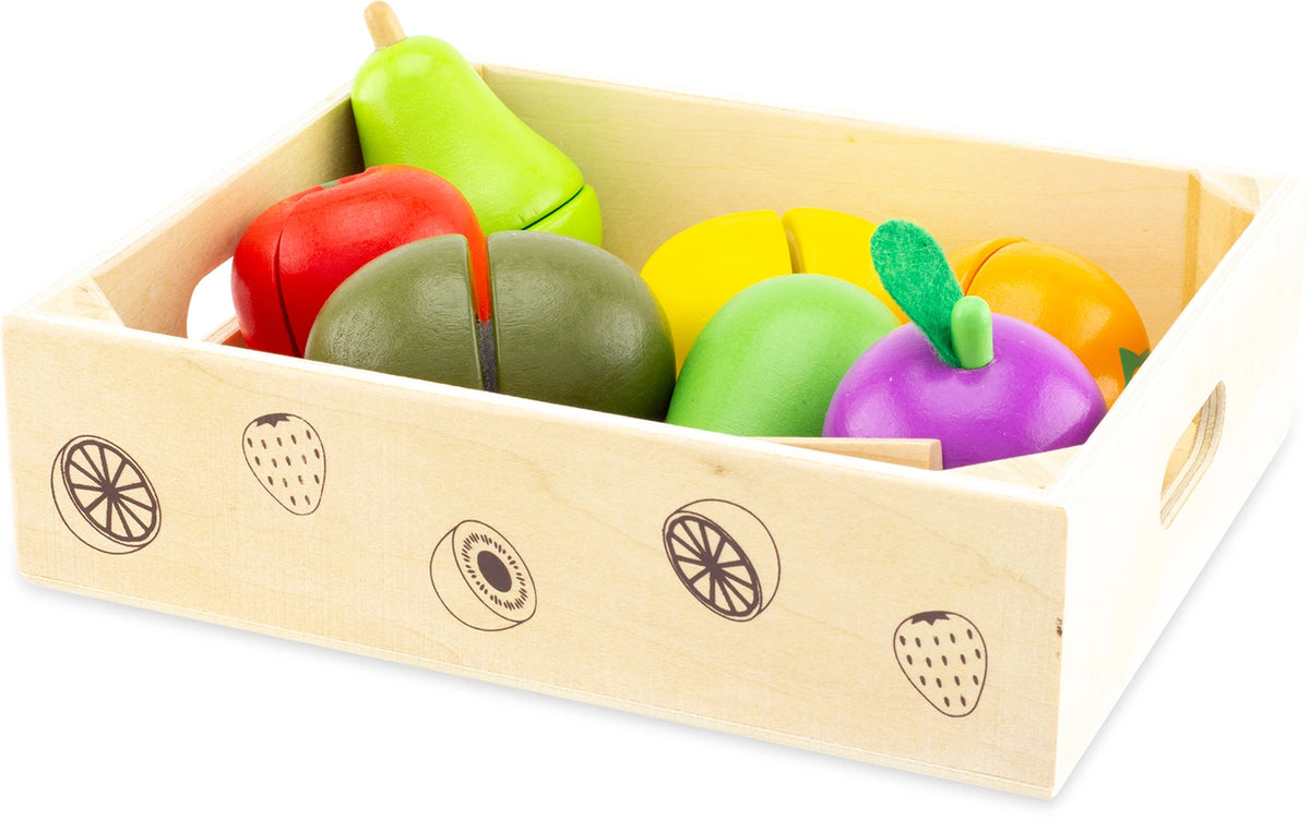 Fruits à découper en bois