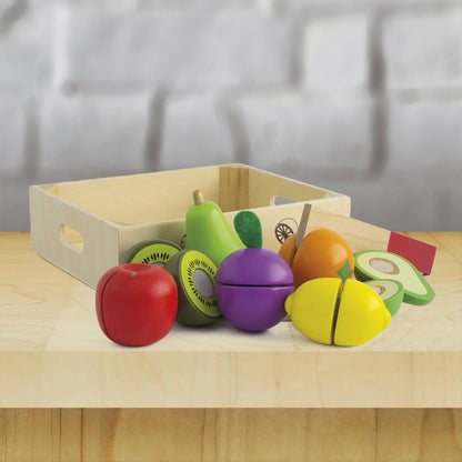 Fruits à découper en bois