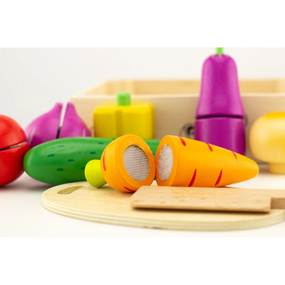 Légumes à découper en bois