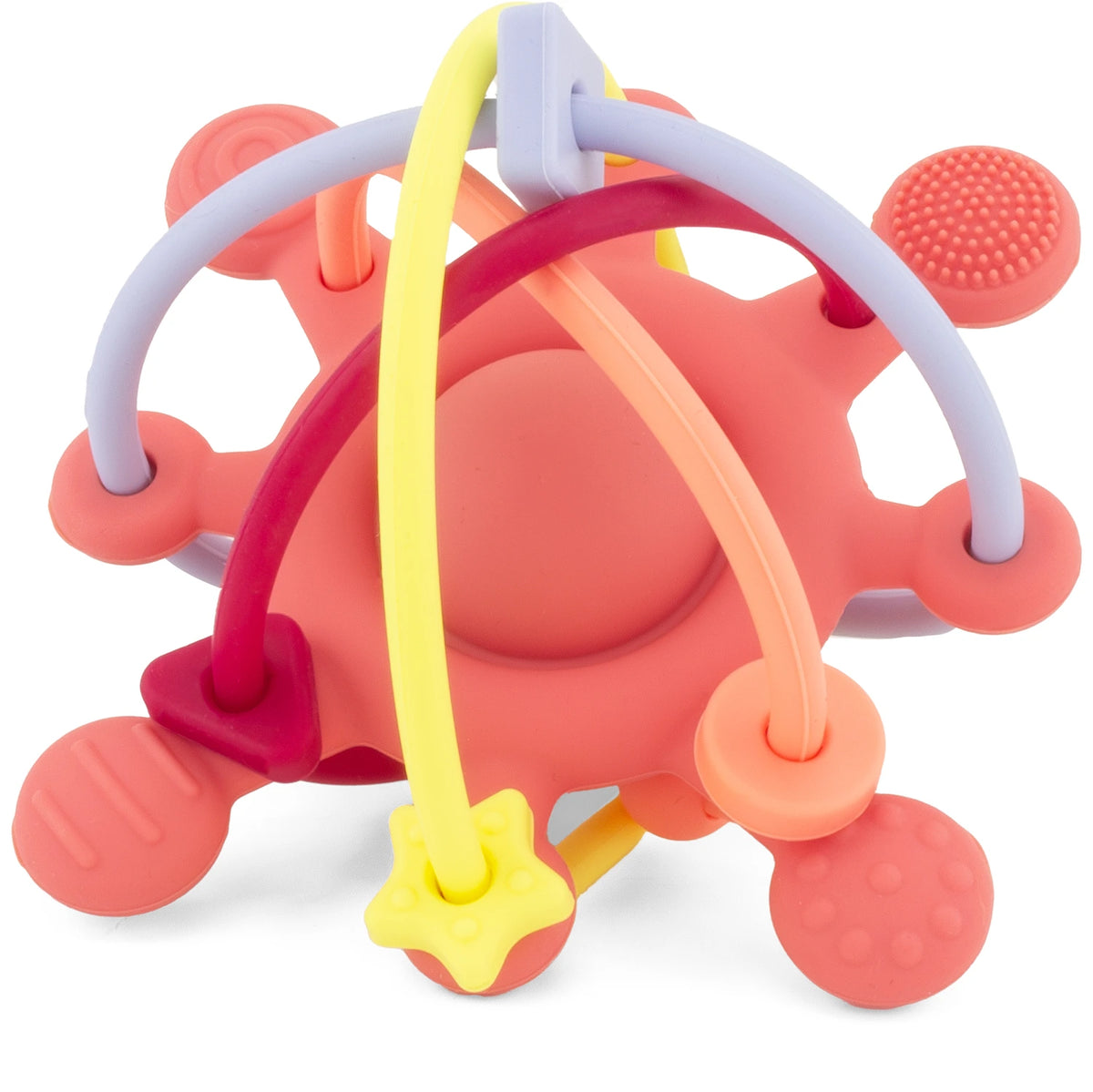 Jouet silicone étoile - Rouge brique