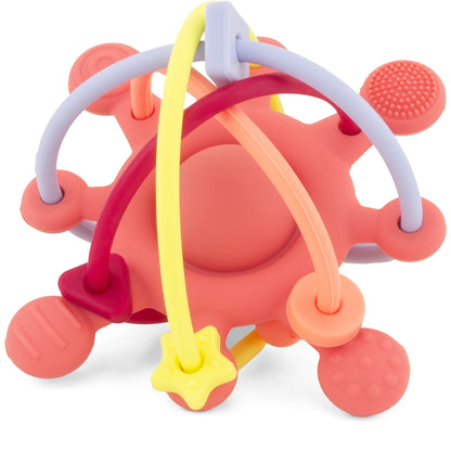 Jouet silicone étoile - Rouge brique