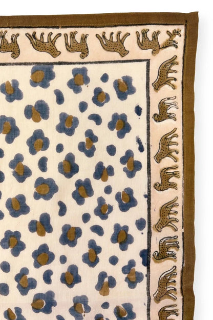 Grand foulard DUPATTA - Leopard macadamia