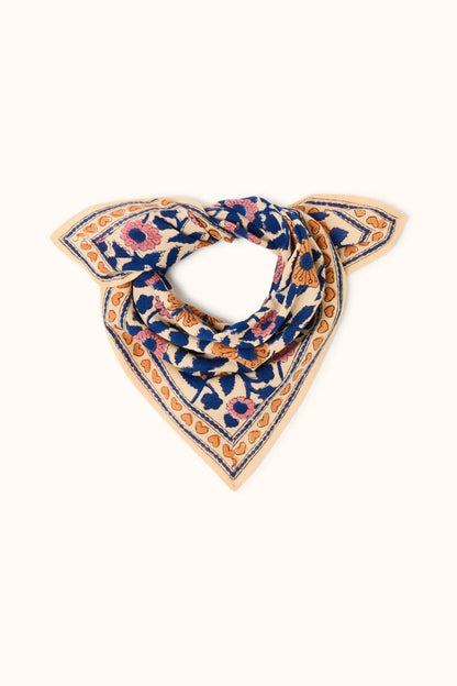 Petit foulard MANIKA - Coeur bleu royal