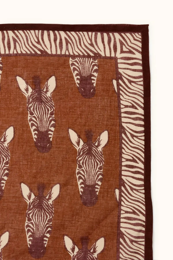 Petit foulard DUPITTA - Zebre brown