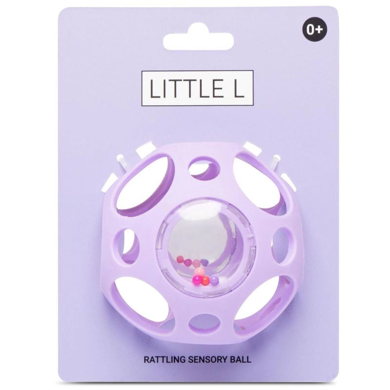 Jouet silicone sensory ball - Parme