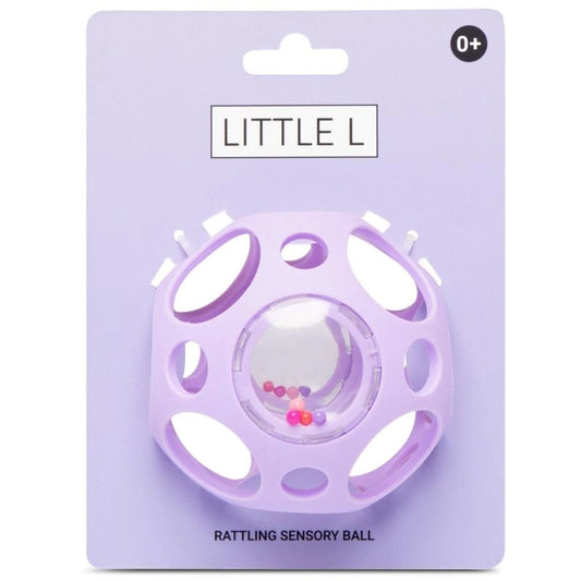 Jouet silicone sensory ball - Parme