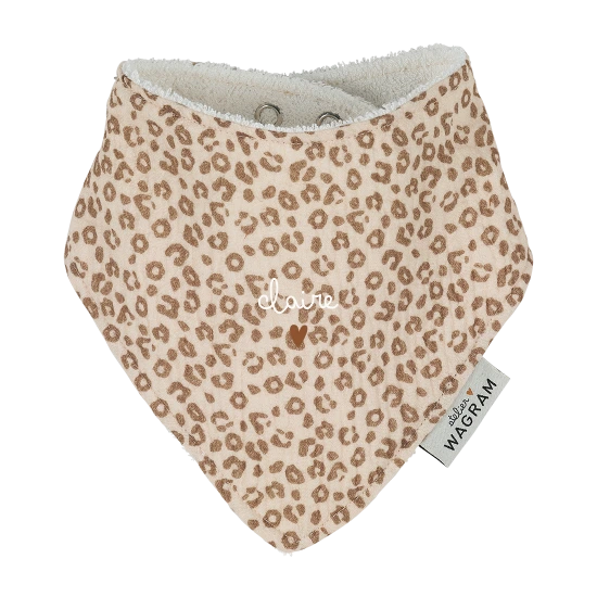Bavoir bandana - Léopard (sans inscription)