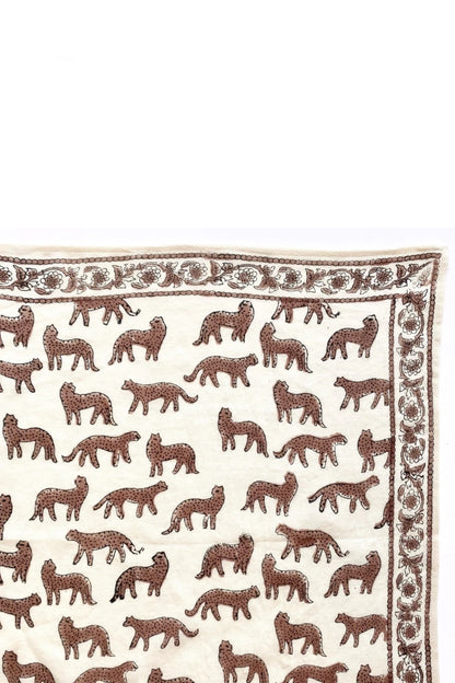 Grand foulard LATIKA - Bengale latte