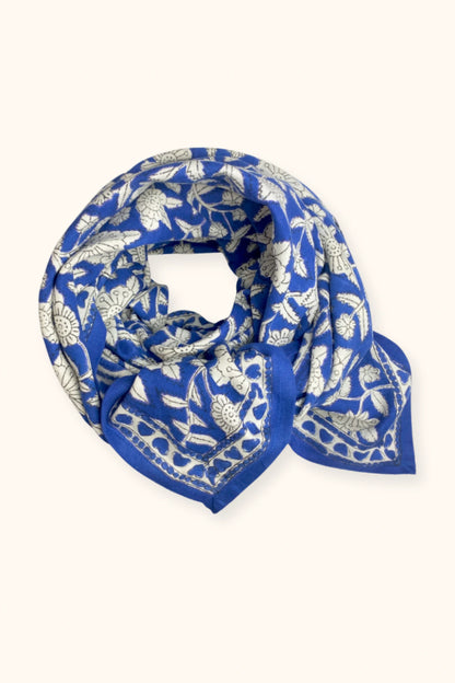 Grand foulard LATIKA - Coeur majorelle