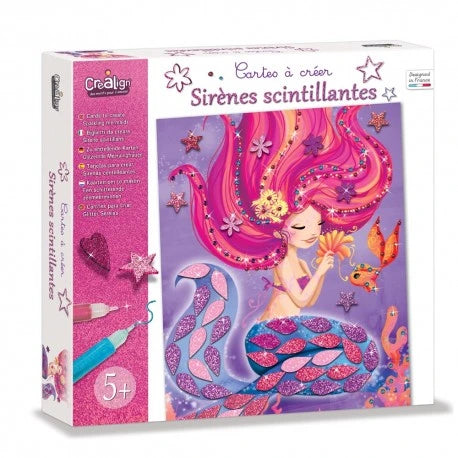 Coffret carte à créer - Sirènes scintillantes