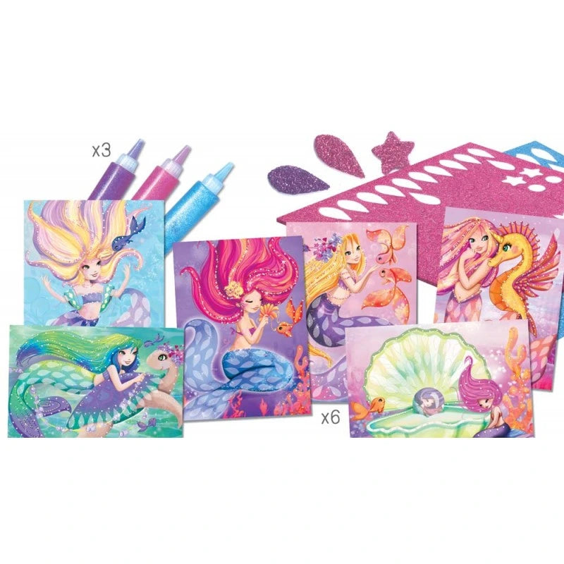 Coffret carte à créer - Sirènes scintillantes