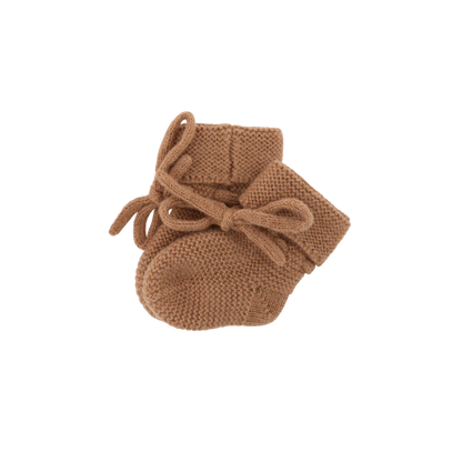 Chaussons tricotés - Caramel
