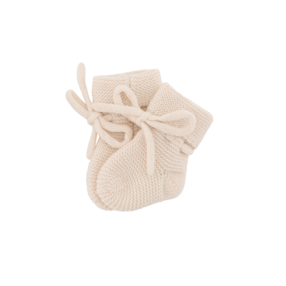 Chaussons tricotés - Crème