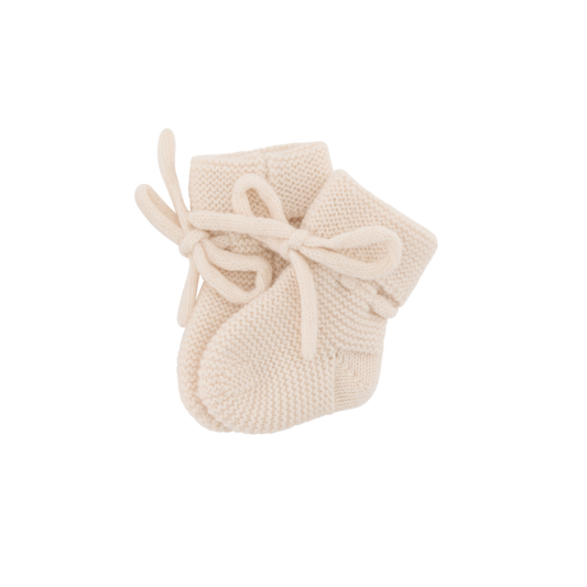 Chaussons tricotés - Crème