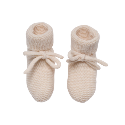 Chaussons tricotés - Crème