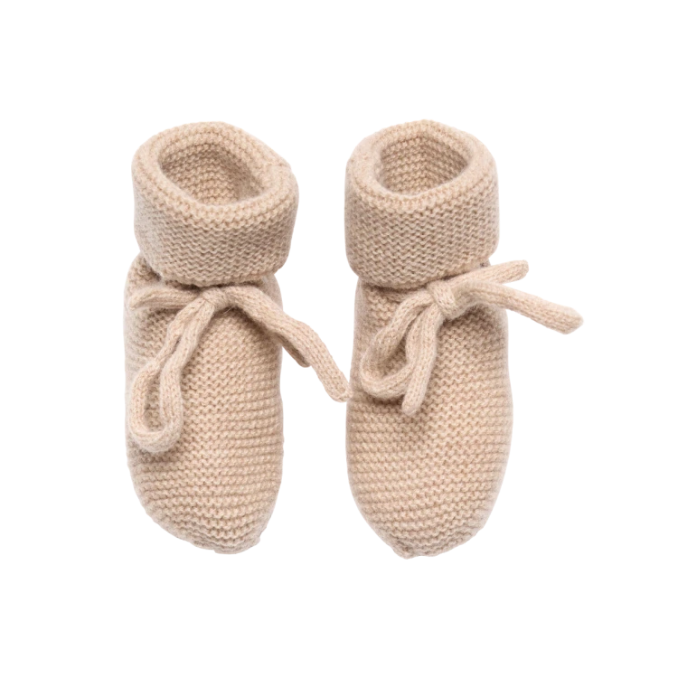 Chaussons tricotés - Sable