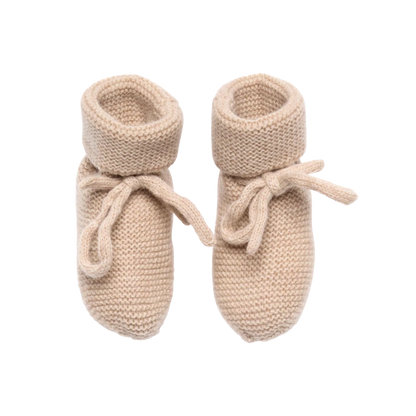 Chaussons tricotés - Sable