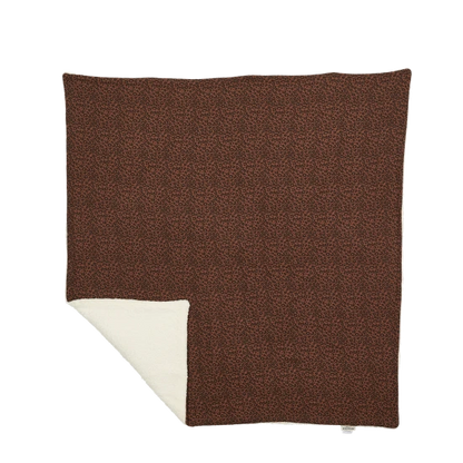 Couverture pilou - Léopard marron