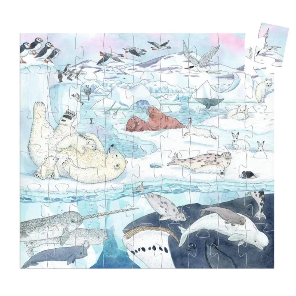 Puzzle silhouettes - Douceur polaire