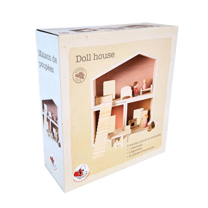 Maison de poupées en bois scandinave