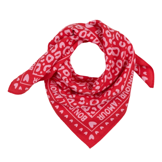 Petit foulard - Bonjour l’amour rouge