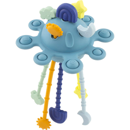 Jouet silicone lune - Bleue