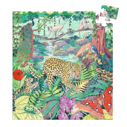 Puzzle silhouettes - Jungle indienne