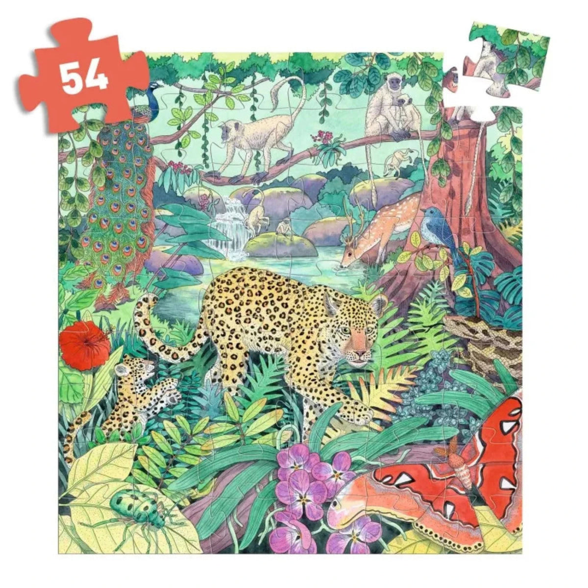 Puzzle silhouettes - Jungle indienne