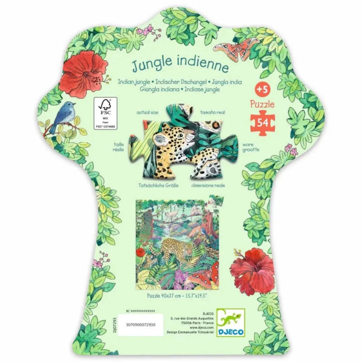 Puzzle silhouettes - Jungle indienne