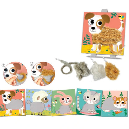 Coffret laine à lacer - Mes doux compagnons