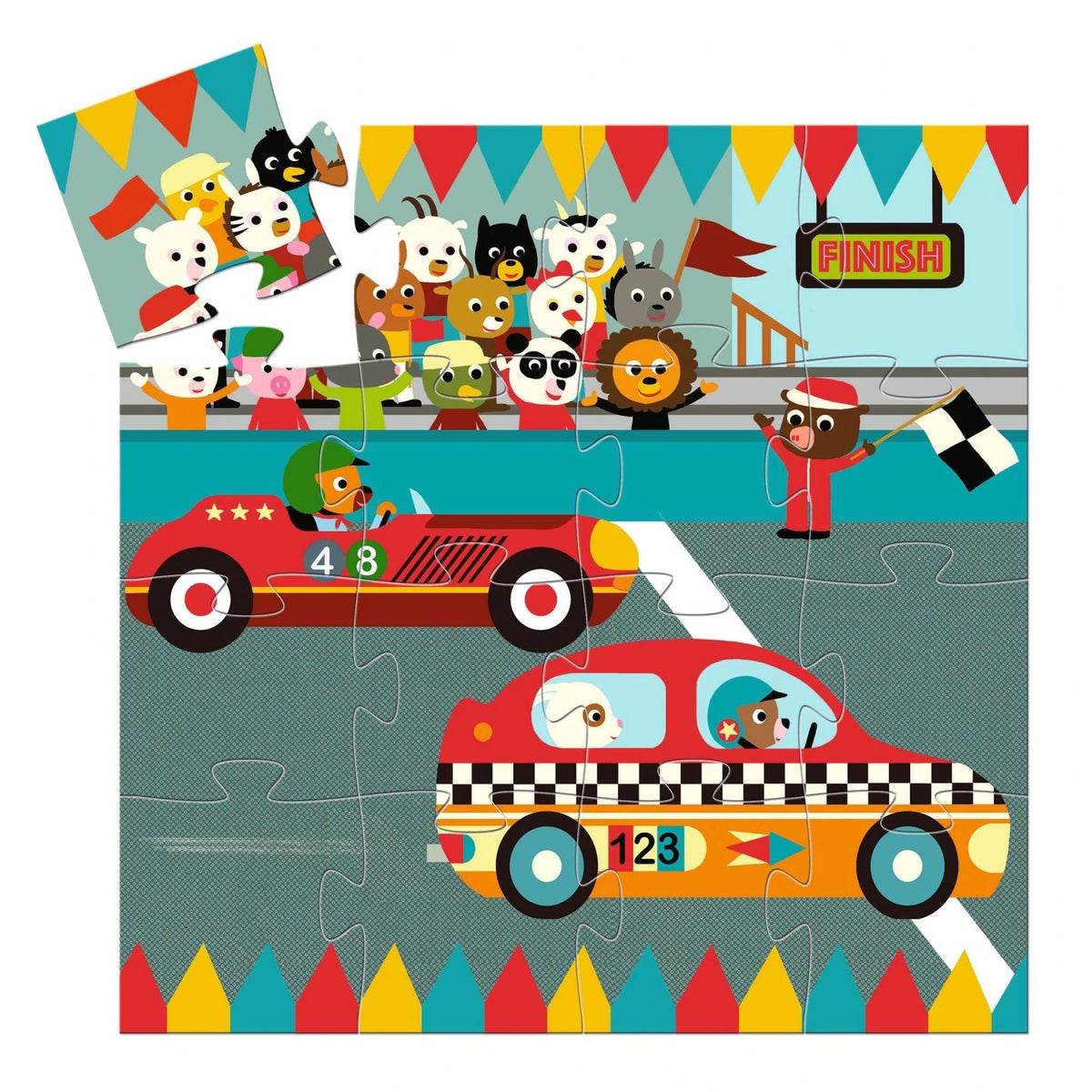 Puzzle silhouettes - Le bolide